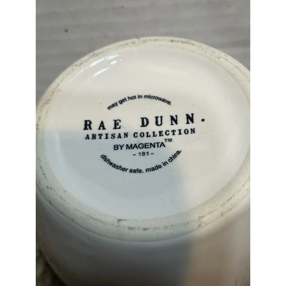 Rae Dunn Artisan Collection HONEY Ceramic Honey Pot & Dispenser w/ Wood Lid